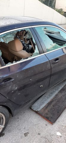 سيارة المغدور المصري مصابة بالرصاص