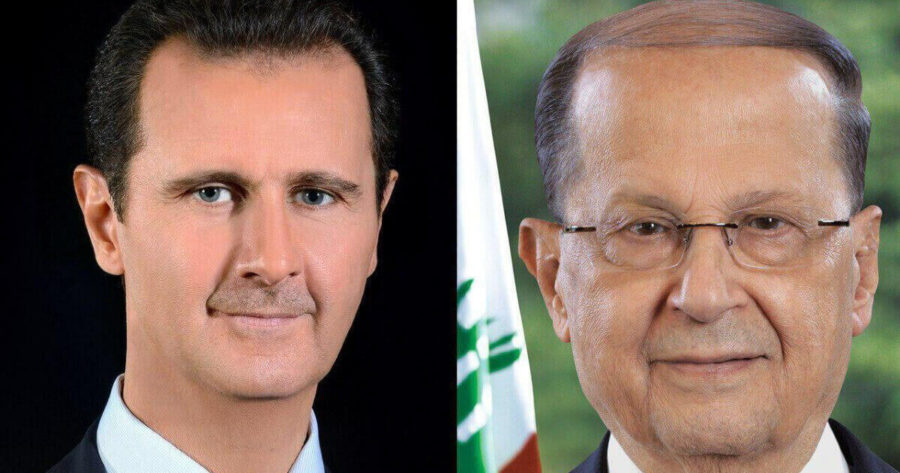 بشار الأسد ميشال عون
