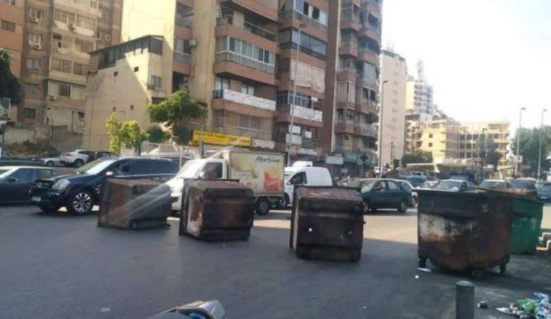 قطع طريق في بيروت