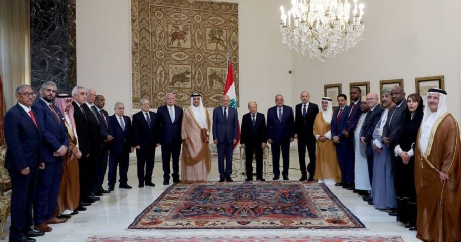 وزراء الخارجية العرب في بعبدا