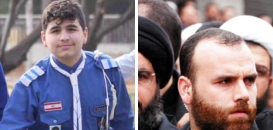 القتيل محمد حيدر ووالده عماد