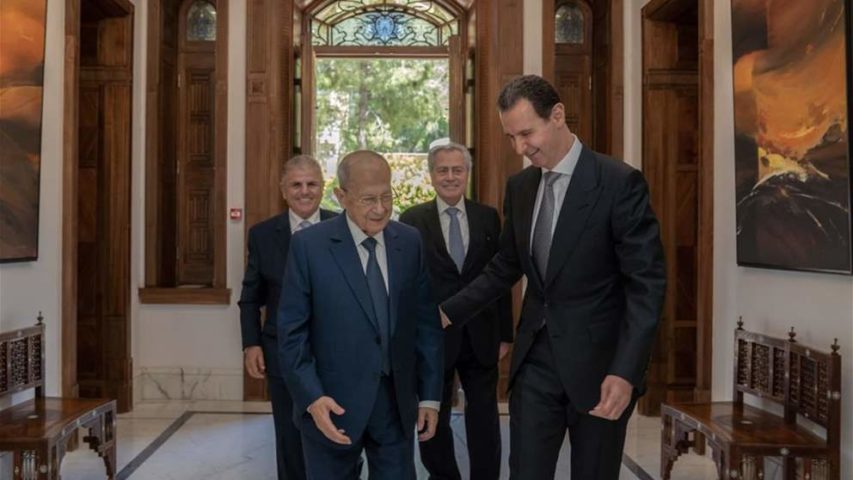 بشار الاسد ميشال عون