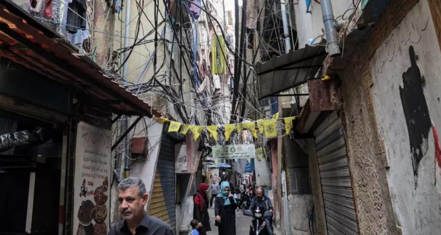 camp for Palestinian refugees
