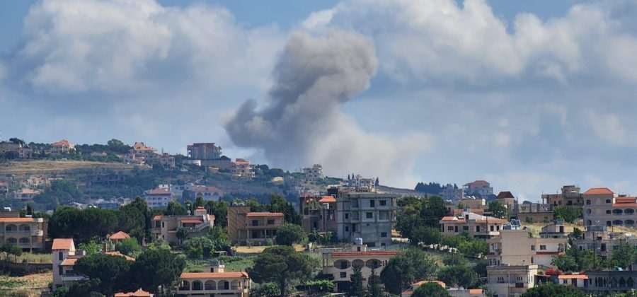 قصف اسرائيلي يارون جنوب لبنان