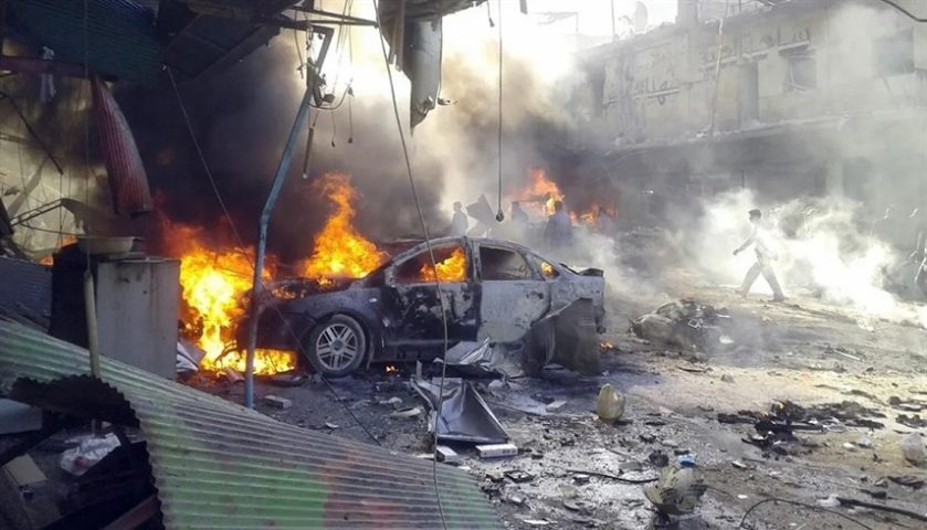 انفجار سيارة دير الزور