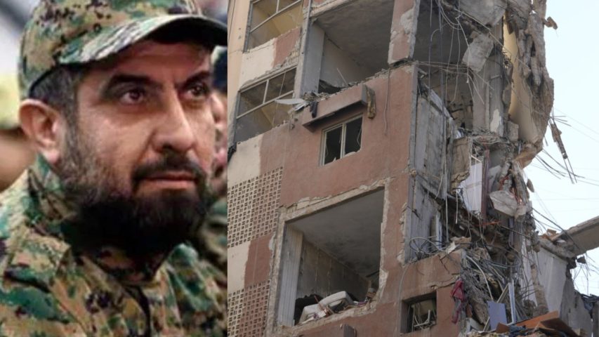 قائد حزب الله فؤاد شكر والمبنى المستهدف في حارة حريك