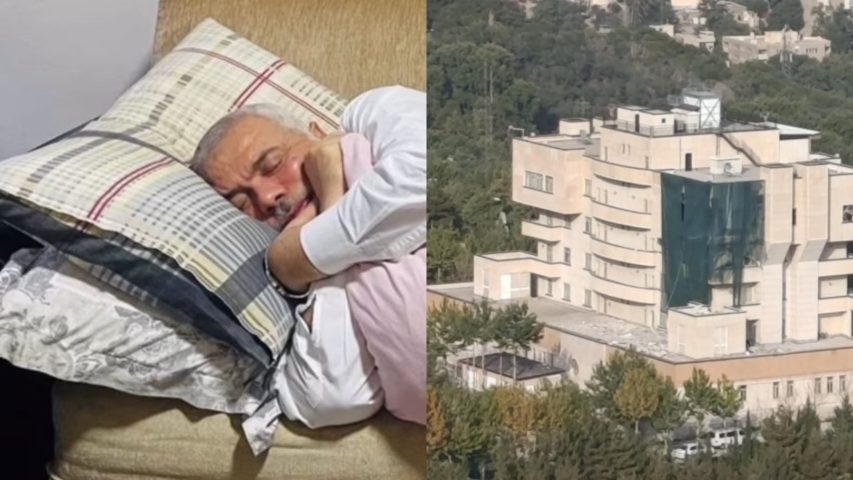 اسماعيل هنية في صورة وصورة أخرى لمقر إقامته في طهران