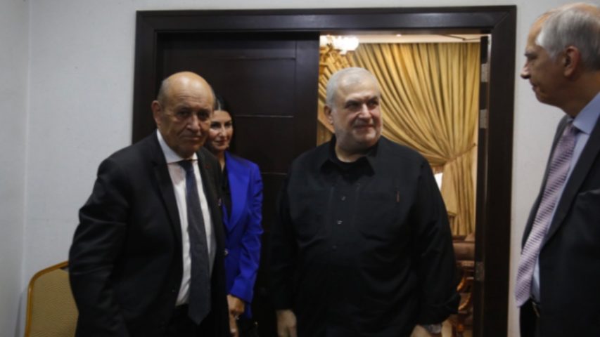 ايف لودريان ومحمد رعد