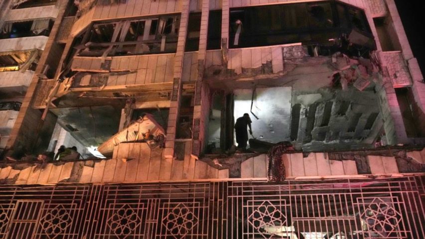 Beirut Airstrike Bashoura Zqaq Blat Civil Defense