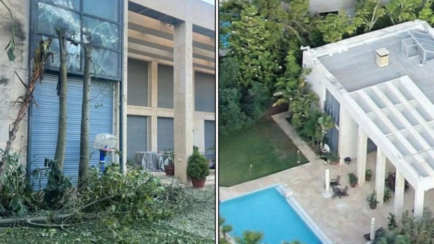 Netanyahu house Qisarya Haifa Hezbollah Drone
