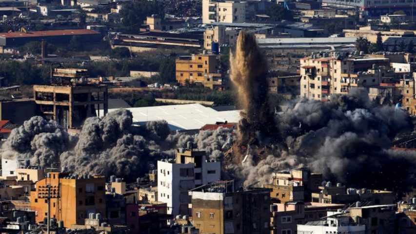 Dahiyeh Airstrikes today (Reuters)