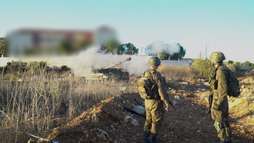 Israeli army artillery South Lebanon
