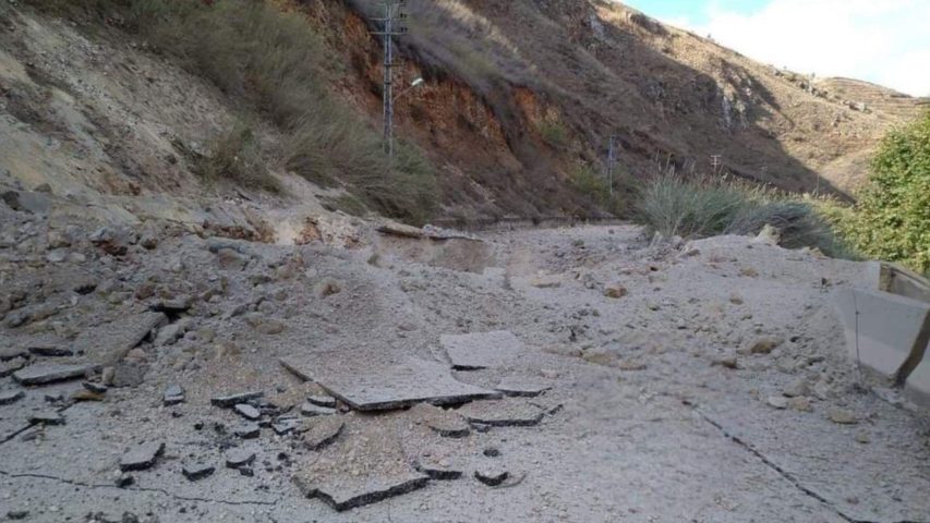 Khardali road airstrike