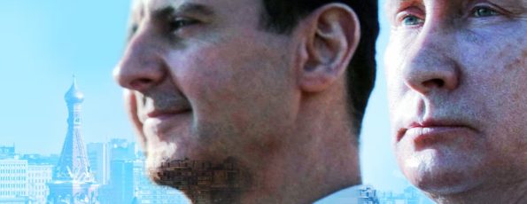 Bashar al-Assad with Vladimir Putin in Moscow