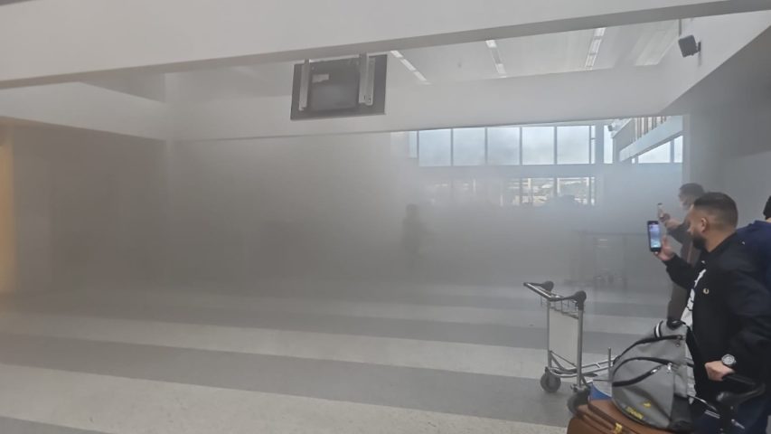 Beirut Aiport Fire (X)