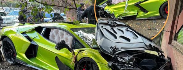 Crashed Lamborghini Beirut Sin El fil