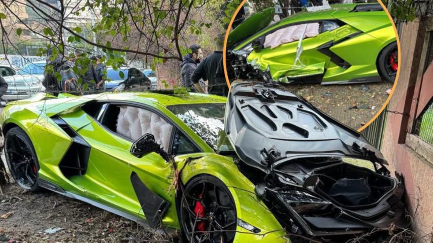 Crashed Lamborghini Beirut Sin El fil