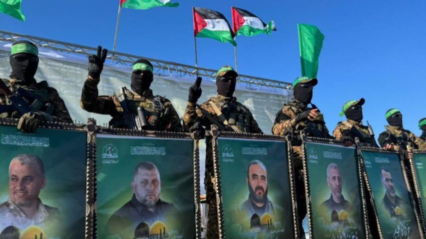 Hamas fourth exchange of captives in gaza (Ayman Al Hesi)