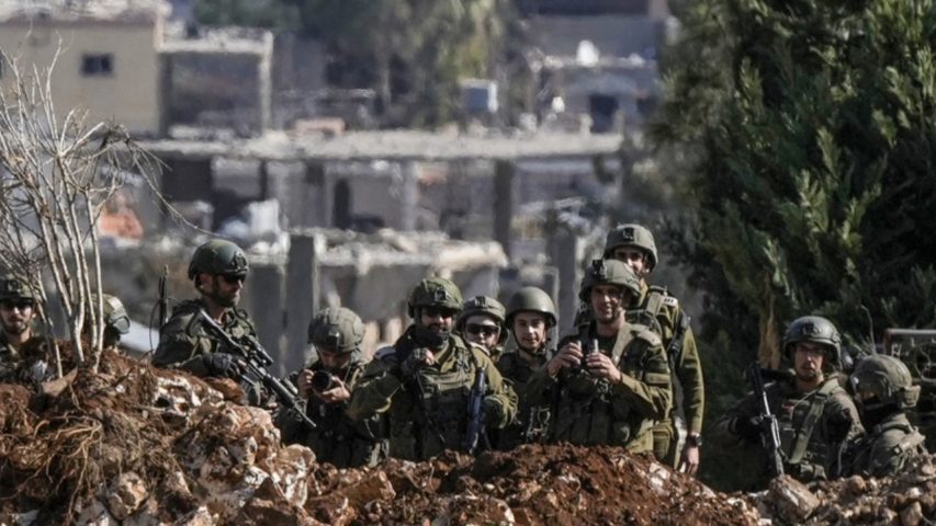 Israeli Army Aitaroun South Lebanon on Jan 27 (AP)