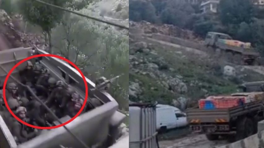 Kfarshouba Israeli Army Explosives (Screenshot Janoubia)