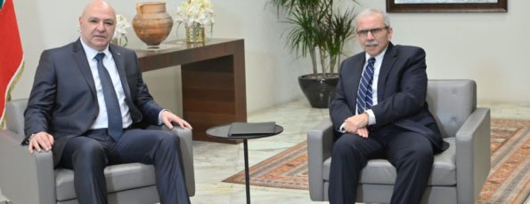 Nawaf Salam Meeting President Joseph Aoun Today (Janoubia)