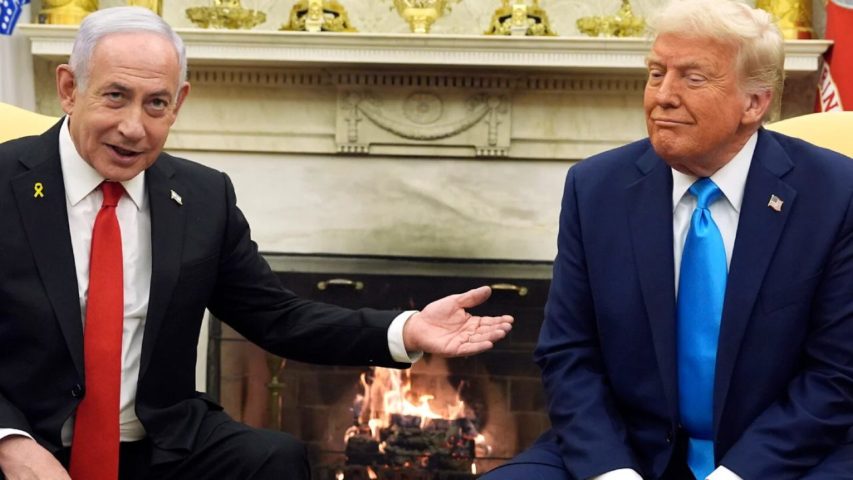 Netanyahu Trump White House (AP)