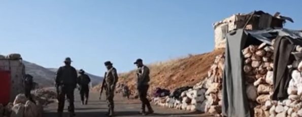 Syria Lebanon Border Armed Men (AP Video Screenshot)