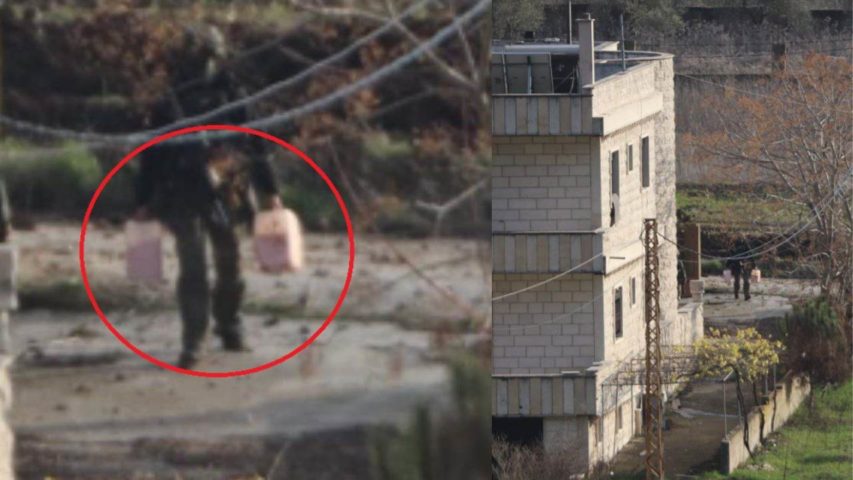 israeli soldier explosives yaroun south lebanon