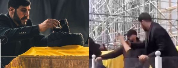 nasrallah bodyguard abou ali at his funeral