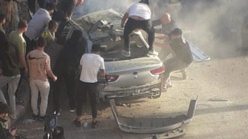 Car Airstrike Baaraashit