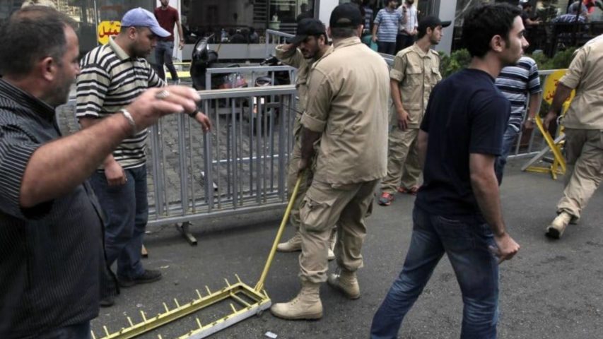 Hezbollah Checkpoint southern suburb of Beirut (Archive 2013)