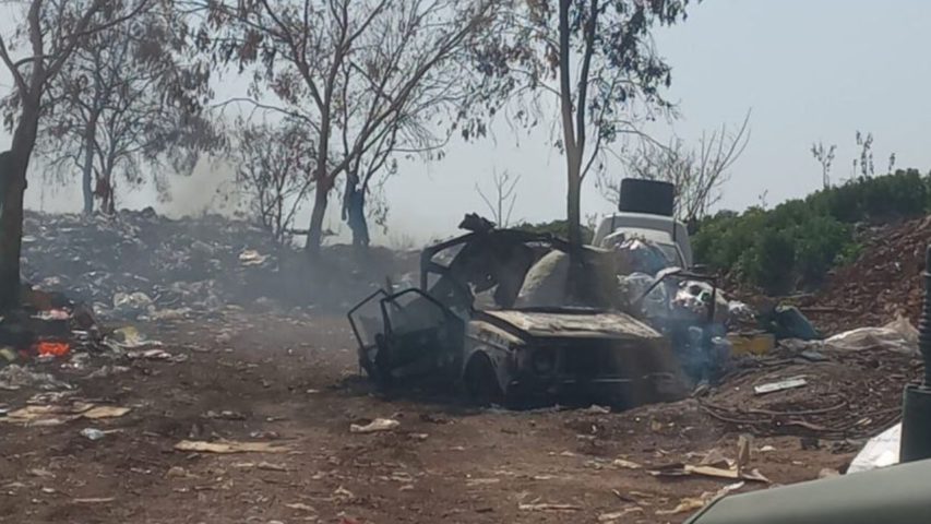 Israeli Airstrike Ras Al Naqoura Car (Photo Credit_ Al-Akhbar)
