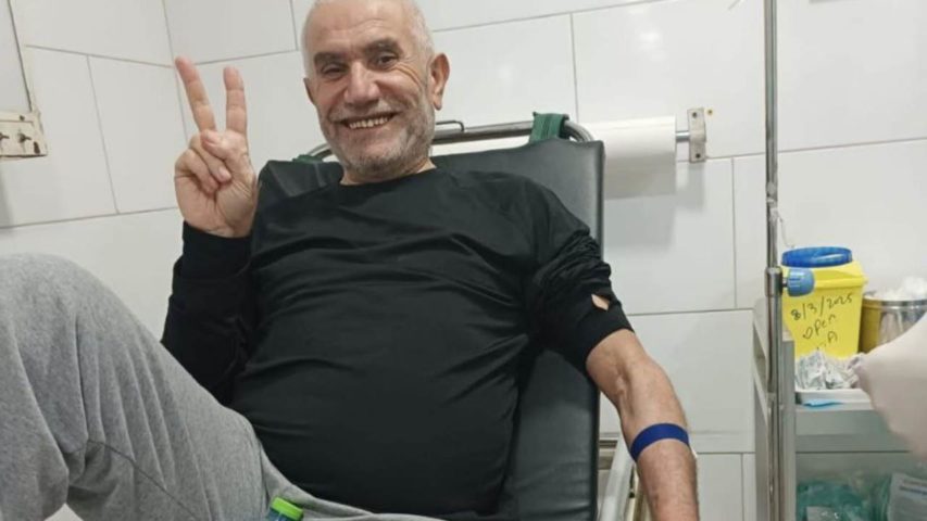 Released prisoner Hussein Koteish