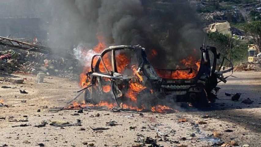 Vehicle attacked in Aita Al Shaab