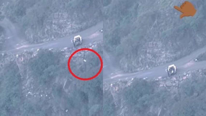Video Circulating on social media claiming throwing bodies in Syria (Screenshot_Janoubia)