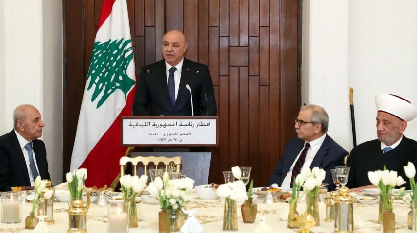 افطار بعبدا عون وسلام