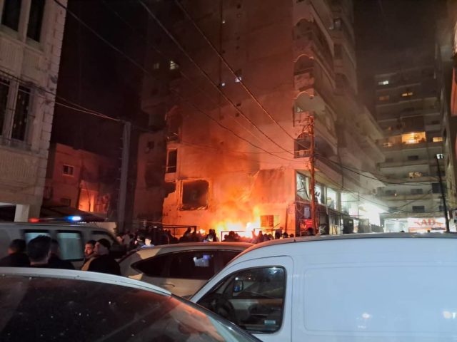 الغارات الاسرائيلية