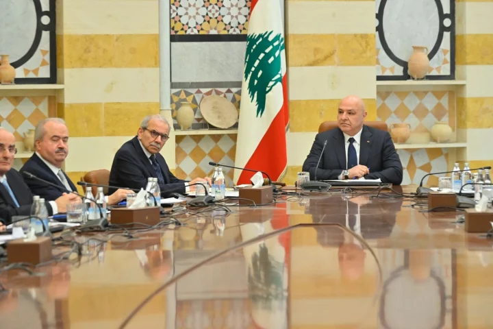 جلسة مجلس الوزراء في بعبدا