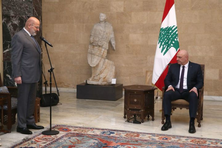 ربيع الامين ورئيس الجمهورية جوزاف عون