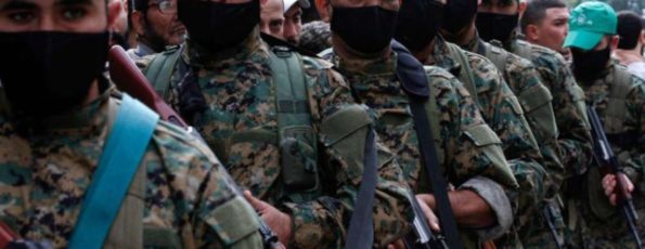 Hamas militants in Lebanon