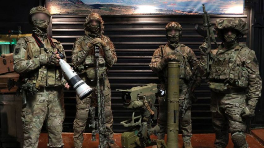 Hezbollah Fighters and their Weapons