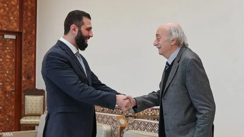 وليد جنبلاط واحمد الشرع