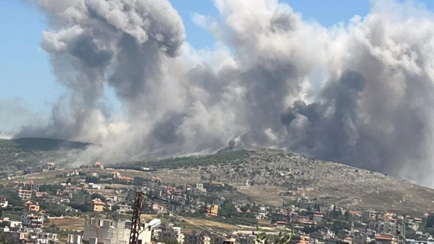 Israeli Attack Nabatiyeh Kfartebnit May 8 2025