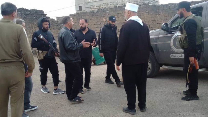 Syria General Security forces in Soura Swayda (Sana)