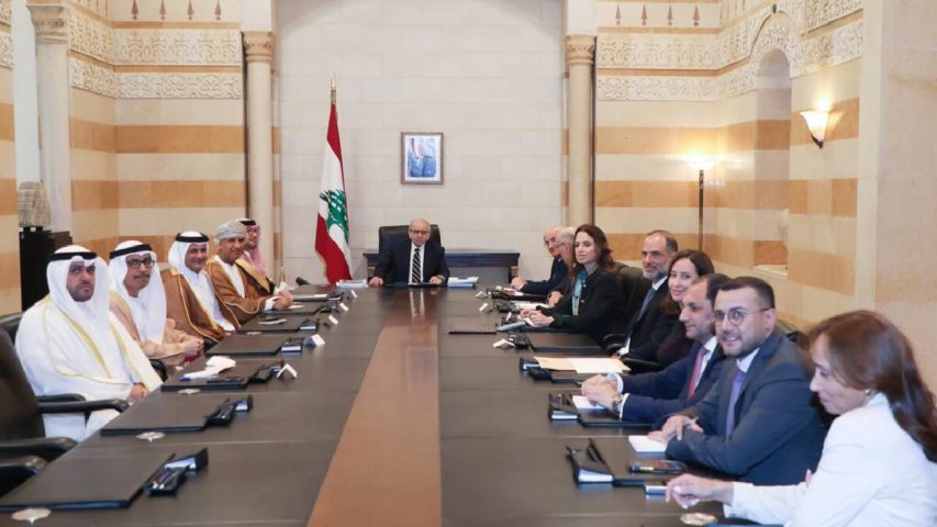 نواف سلام وسفراء الخليج