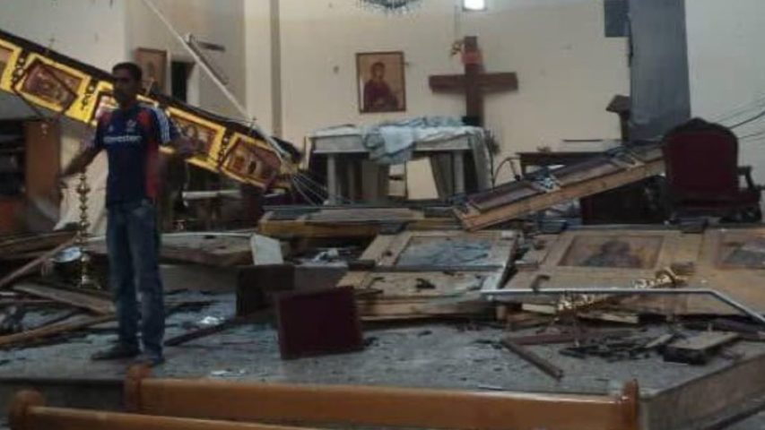 Damascus Explosion Church Mar Elias