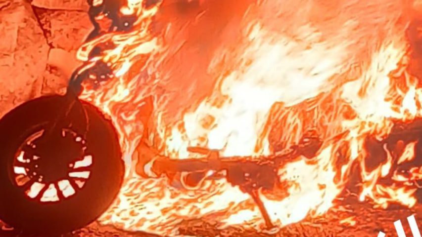 Nabatieh Fawka Motorcycle Airstrike South Lebanon