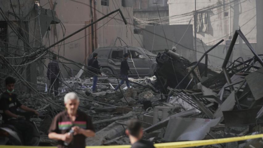 destruction after Israeli army strikes in the Dahiyeh suburb of Beirut Dahiyeh June 6 2025 (AP)