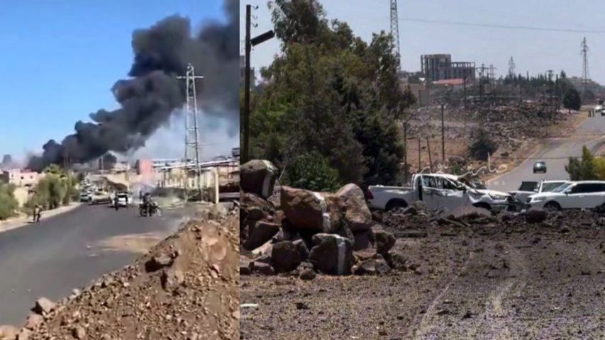 Israeli Airstrikes in Souwayda