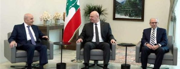 الرؤساء الثلاثة جوزاف عون ونبيه بري ونواف سلام